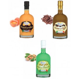 CT. N 6 CREME BOMBARDINO, PISTACCHIO, CAFFE' 50 cl